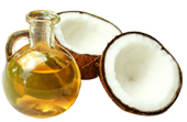 Huile de coco riches en acides gras saturés