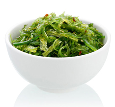Algue en salade : algue wakame
